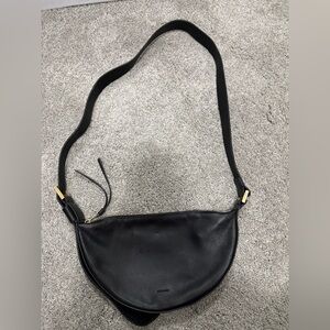 All Saints half moon leather crossbody